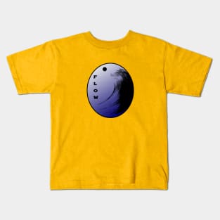 Flow- Zen Inspired Surfing Design Kids T-Shirt